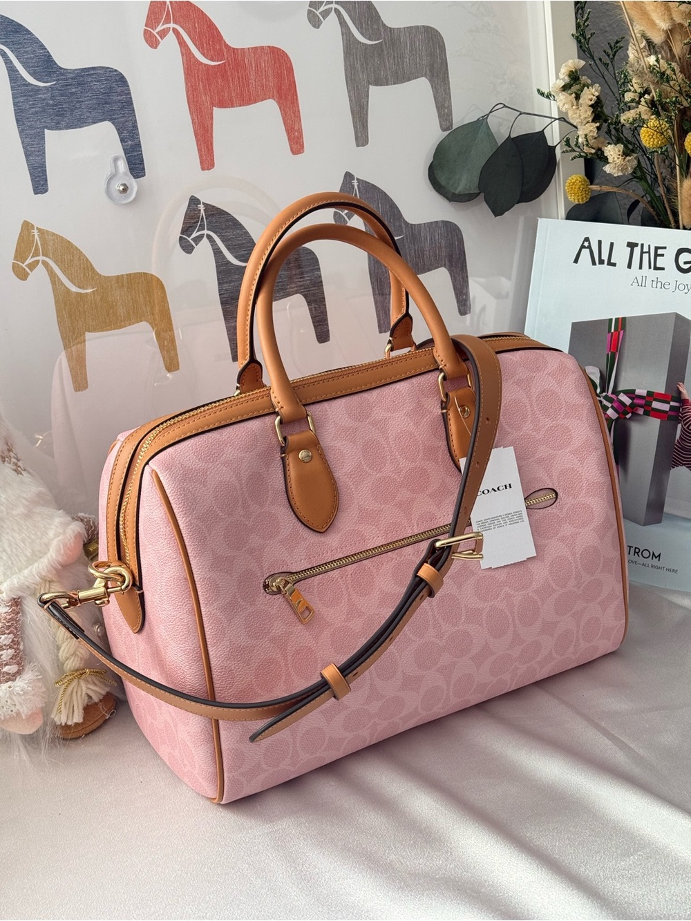 COACH Rowan Large Handbag with Charm CEA19 - Picture 4 of 11
